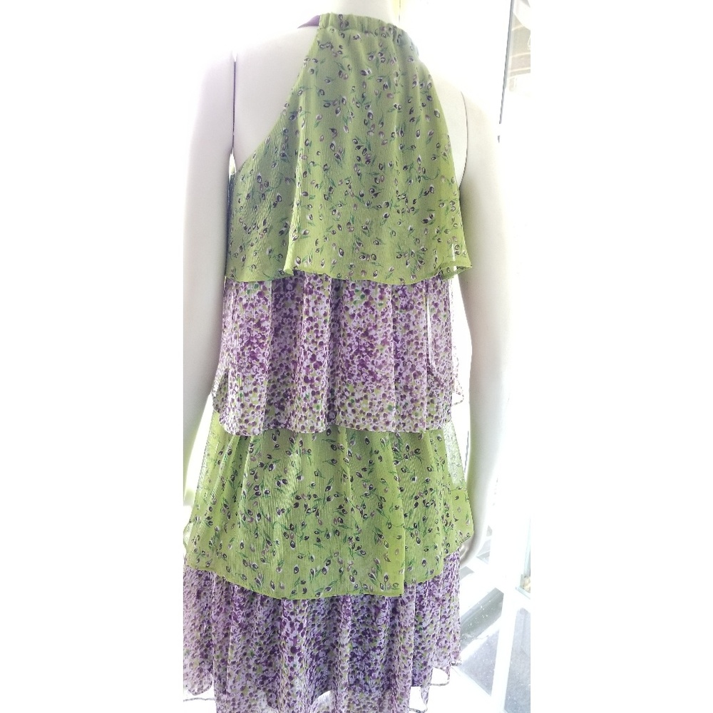 Allen B Schwartz Layered Colorful Dress, S. - Picture 4 of 7